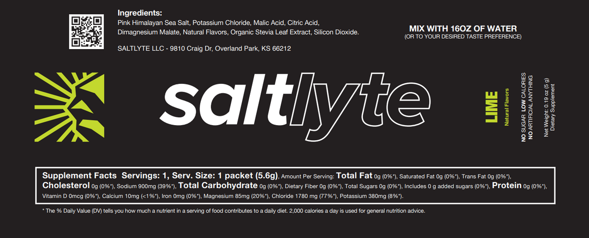 Lime Salt + Electrolytes (30 Pack Pouch) - New Formula
